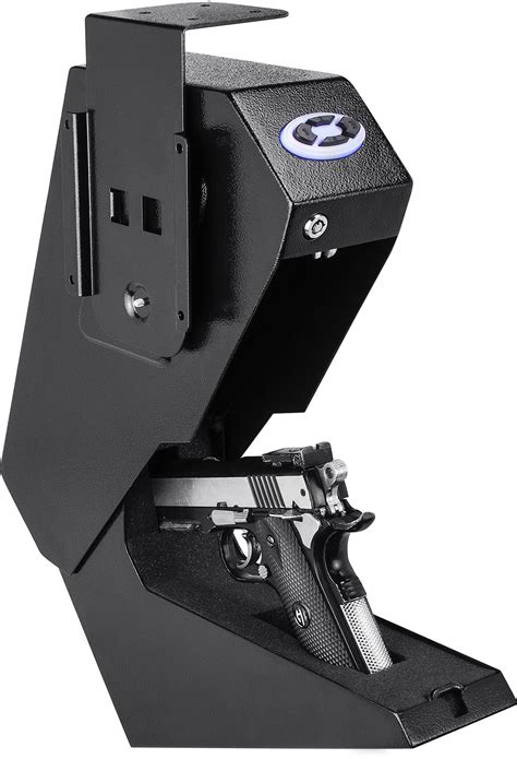 barska steel biometric pistol box quick access handgun safe|Barska biometric safe fingerprint lock.